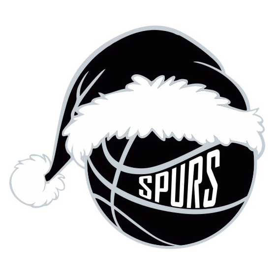 San Antonio Spurs Basketball Christmas hat logo iron on paper